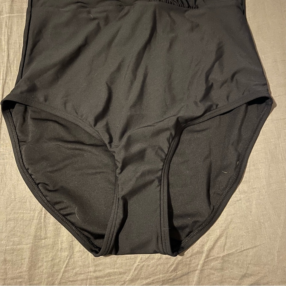 Calvin Klein Standard Tummy Control Panel High Neckline Soft Cups One Piece Swim - Picture 4 of 7